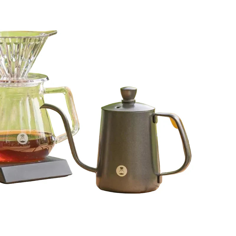 Gooseneck Wasserkocher 600 ml aus Edelstahl 304 – Präzisions-Ausgusskanne für Pour-Over Kaffee
