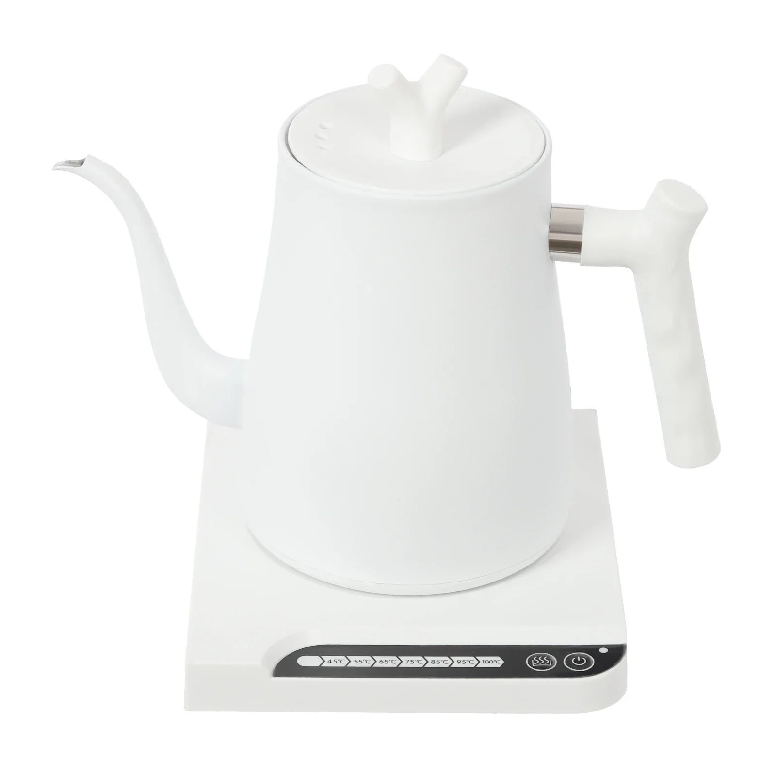 Elektrischer Gooseneck Wasserkocher 1 L aus Edelstahl 304 – 1000 W, Temperaturregelung, 220 V