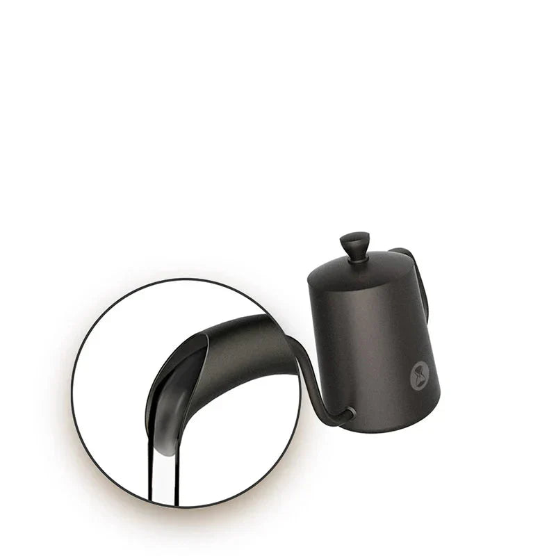 Gooseneck Wasserkocher 600 ml aus Edelstahl 304 – Präzisions-Ausgusskanne für Pour-Over Kaffee