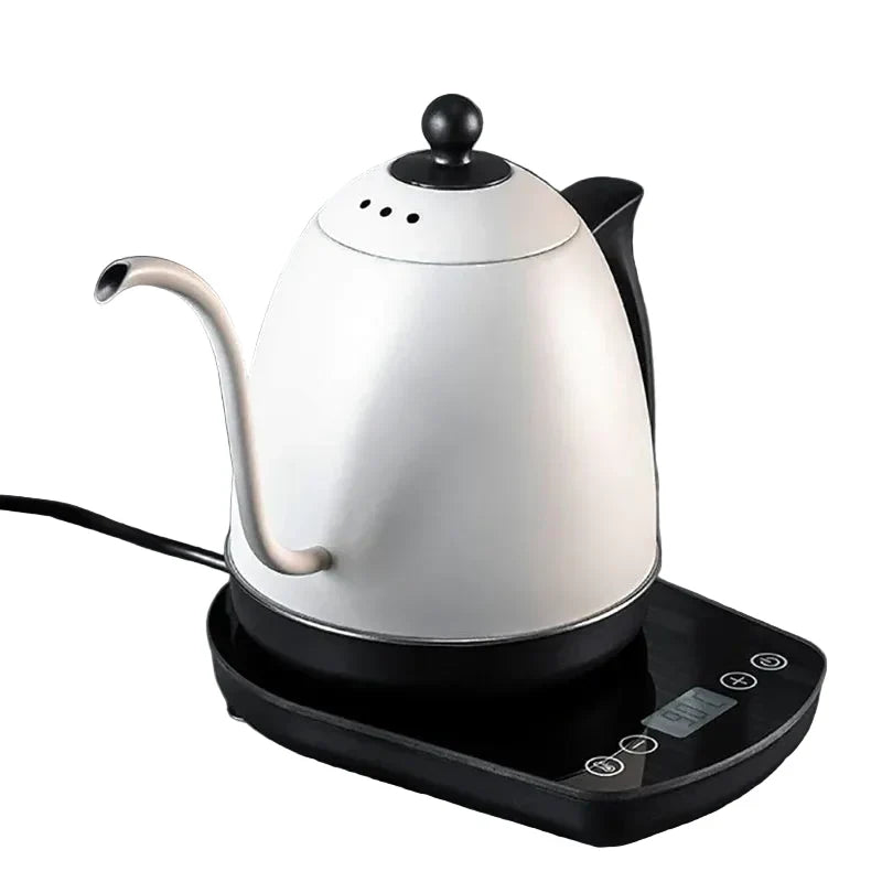 800ml Smart Electric Gooseneck Kettle with Constant Temperature Control – 304 Stainless Steel, 1200W