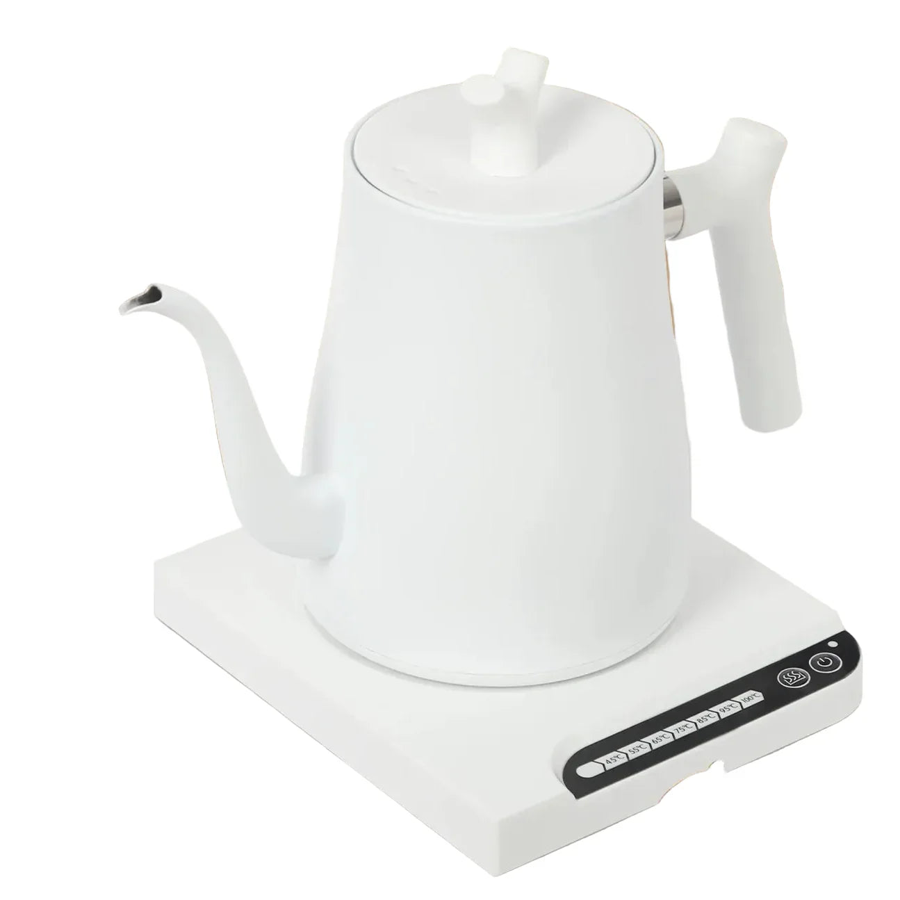 Elektrischer Gooseneck Wasserkocher 1 L aus Edelstahl 304 – 1000 W, Temperaturregelung, 220 V