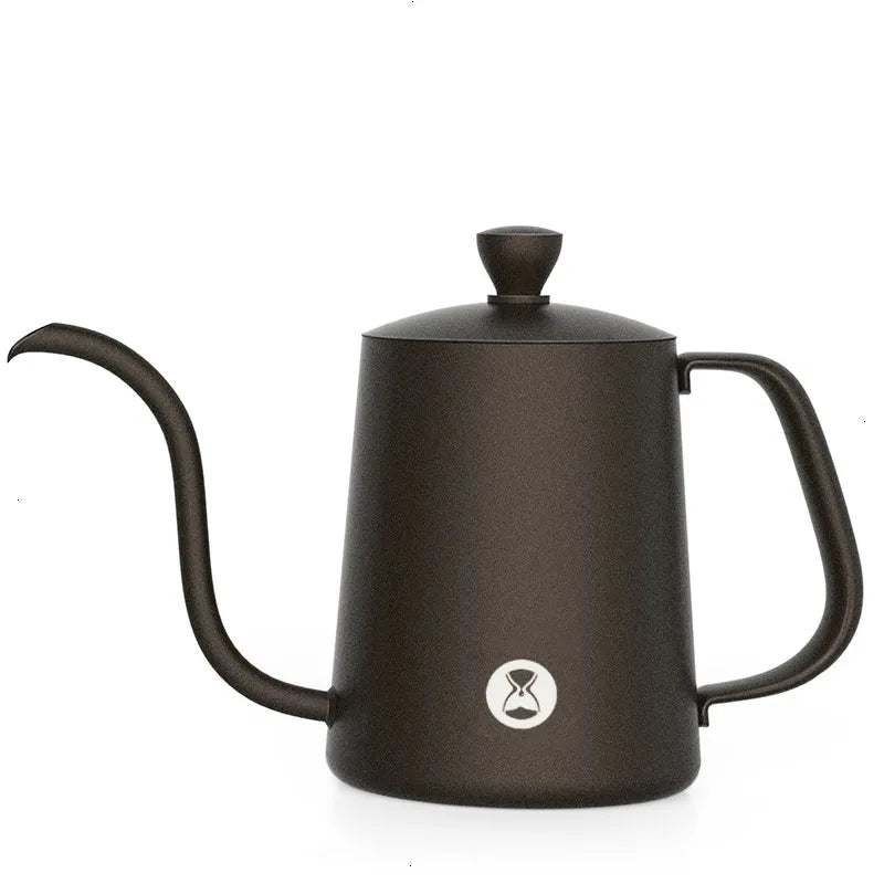 Gooseneck Wasserkocher 600 ml aus Edelstahl 304 – Präzisions-Ausgusskanne für Pour-Over Kaffee