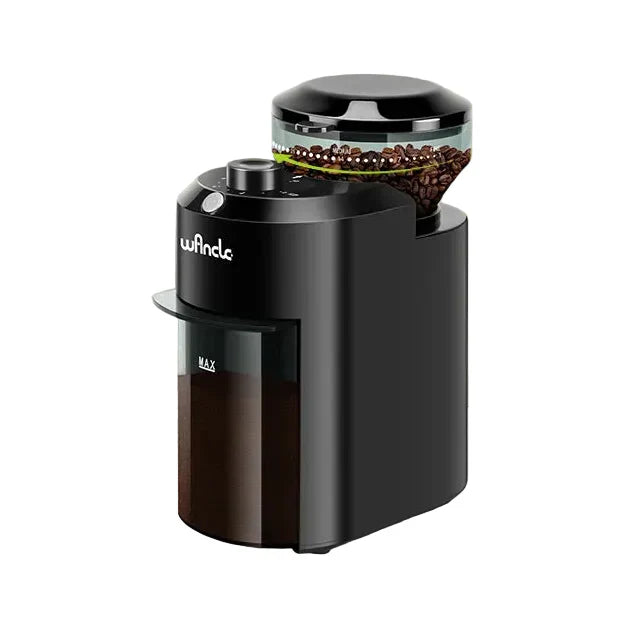 Elektrische Kaffeemühle mit Scheibenmahlwerk – 28 Mahlgrade für Espresso, Filterkaffee und French Press