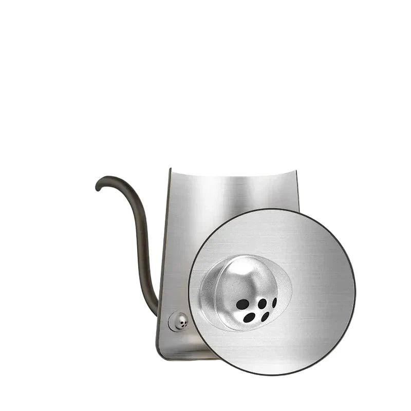 Gooseneck Wasserkocher 600 ml aus Edelstahl 304 – Präzisions-Ausgusskanne für Pour-Over Kaffee