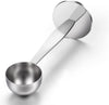 2-in-1 Kaffeelöffel aus Edelstahl mit Tamper, Messlöffel zum Dosieren und Andrücken von Kaffeepulver