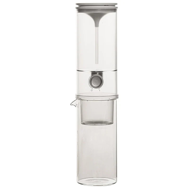 Portable Glass Cold Drip Coffee Maker – Large Capacity Slow Brew Iced Coffee Dripper System