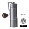 Manuelle Kaffeemühle NineAM M1/Pro (2024) – 48 mm Edelstahl-Kegelmahlwerk, Aluminium- und Walnussholzgehäuse