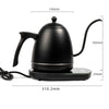 800ml Smart Electric Gooseneck Kettle with Constant Temperature Control – 304 Stainless Steel, 1200W