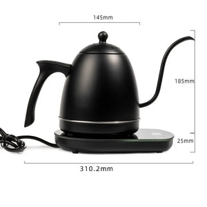 800ml Smart Electric Gooseneck Kettle with Constant Temperature Control – 304 Stainless Steel, 1200W