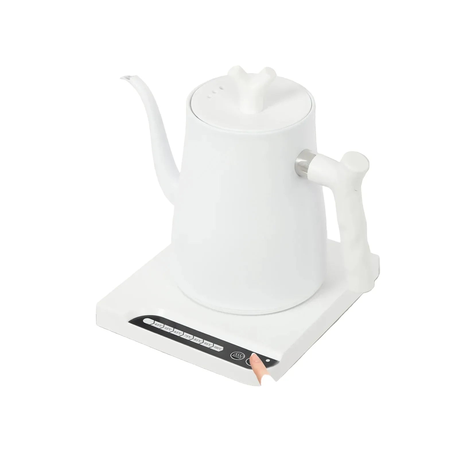 Elektrischer Gooseneck Wasserkocher 1 L aus Edelstahl 304 – 1000 W, Temperaturregelung, 220 V