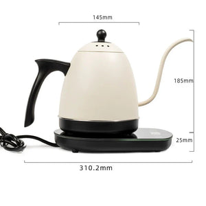 800ml Smart Electric Gooseneck Kettle with Constant Temperature Control – 304 Stainless Steel, 1200W