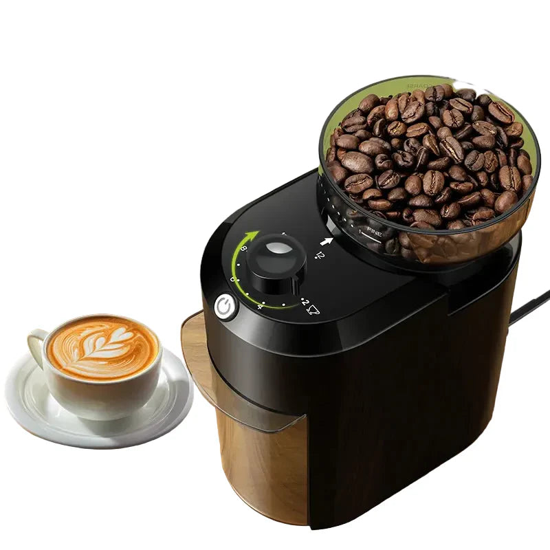 Elektrische Kaffeemühle mit Scheibenmahlwerk – 28 Mahlgrade für Espresso, Filterkaffee und French Press